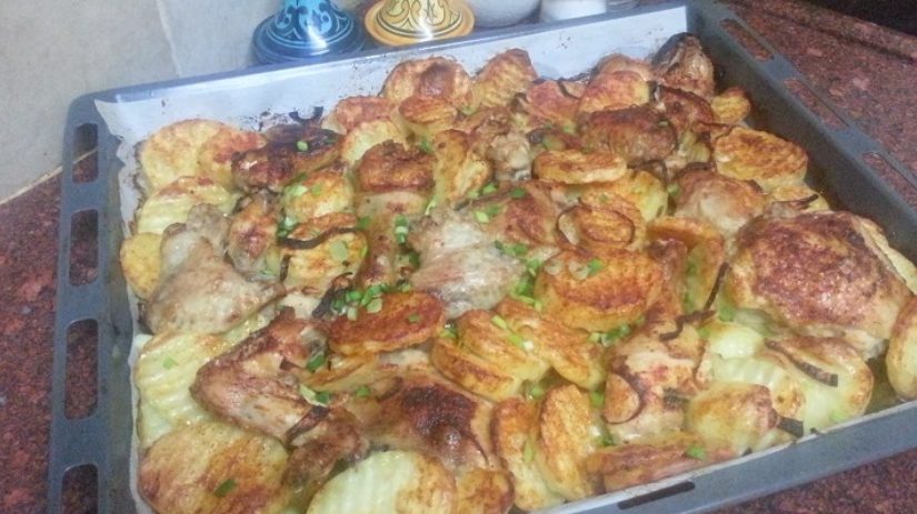 Курица с картофелем в шашлычном стиле: невероятно вкусно